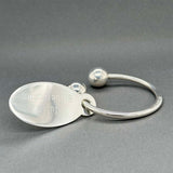 Estate Tiffany & Co. SS Oval Tag Key Ring