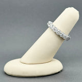 Estate 14K W Gold 3.50ctw I-J/I1-2 Diamond Eternity Ring