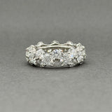 Estate Platinum 6.74ctw H-I/SI1-2 Diamond Eternity Ring