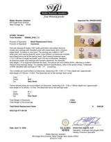 Estate 14K W Gold 1.00ctw H-I/SI2-I1 Diamond Stud Screwback Earrings