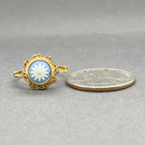 Estate YGP SS Wedgewood Ring