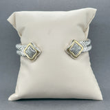 Estate David Yurman SS 18 Double Quatrefoil Cuff Bracelet
