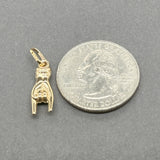 Estate 18K Y Gold Mano Cornuto Pendant