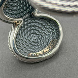 Estate David Yurman SS Coil Cable Cuff Bracelet