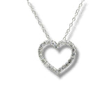 SS 0.50ctw F-G/VS2 Lab Created Diamond Heart Pendant