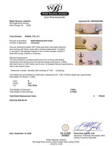 Estate 14K W Gold 0.68ctw G/SI2 Diamond Stud Earrings