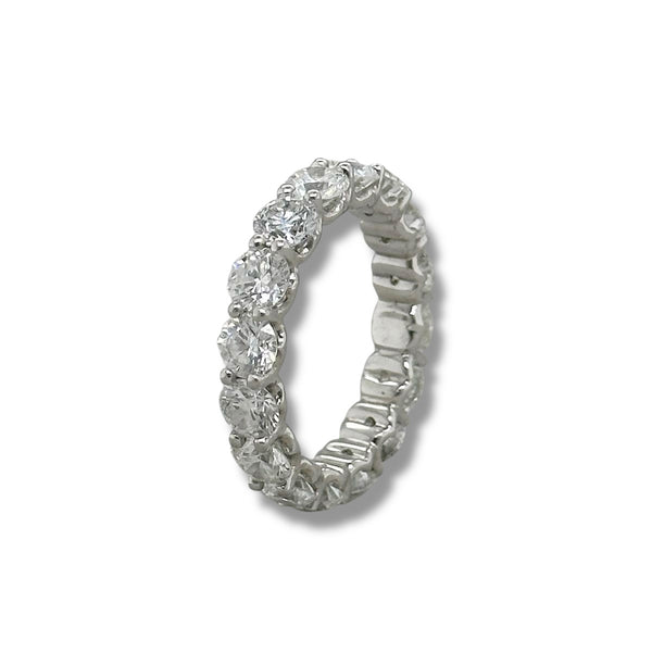 Platinum 4.50ctw G/I1 Diamond Eternity Band