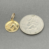 Estate 18K Y Gold Saint Anthony Pendnat