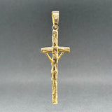 Estate 18K Y Gold 54.98mm Crucifix Pendant