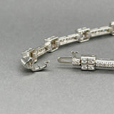 Estate 14K W Gold 2.29ctw G-H/VS2-SI1 Diamond Bracelet