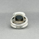 Estate David Yurman SS 8.34ct Hematite & Diamond Albion Ring