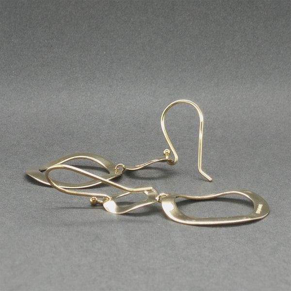 Estate Ippolita 18K Y Gold Mini Snowman Dangle Earrings