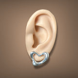 Estate Tiffany & Co. SS Vintage Peretti Open Heart Earrings