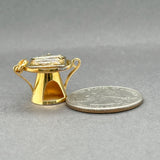 Estate 19K TT Gold Sardine Grill Pendant