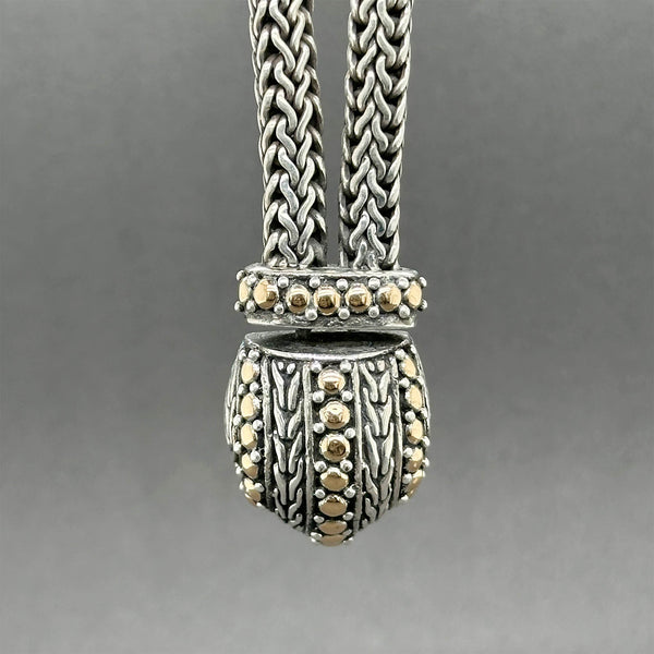 Estate John Hardy SS 18 Snake Drop Necklace