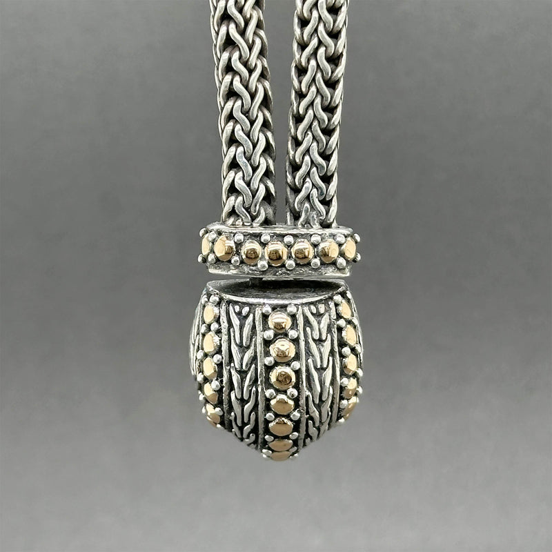 Estate John Hardy SS 18 Snake Drop Necklace