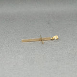 Estate 14K Y Gold Thin Cross Pendant