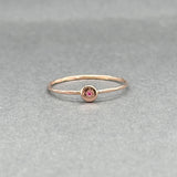 Estate 14K R Gold 0.01ct Ruby Ring