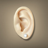 Estate 14K W Gold 1.28ctw G-H/SI1 Diamond Stud Earrings
