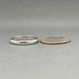 Estate 14K W Gold 3.2mm Polished Ring