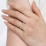 14K Y Gold 0.50ctw G-H/SI2 Marquise and Round Diamond Ring