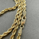 Estate 14K Y Gold 2.9mm 24” Rope Chain