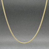 Estate 14K Y Gold 1.40mm 16” Wheat Chain