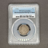 Estate 1886 Coper-Nickel US Liberty V Nickel PCGS Genuine F Detail Key Low Mintage Choice