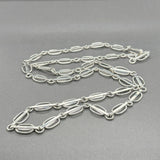 Estate SS 8.1mm 28.25” Fancy Bar Link Chain