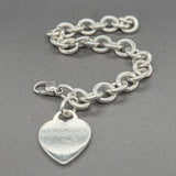 Estate Tiffany & Co. SS Heart Tag Bracelet