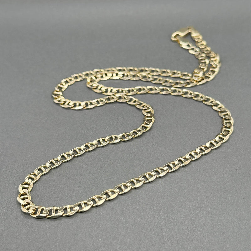 Estate 14K Y Gold 4.72mm 20.5” Anchor Chain