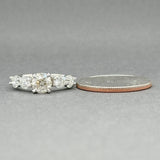 Estate Platinum 1.83ctw H-J/VS2-SI1 Diamond Eng. Ring