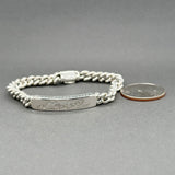 Estate David Yurman SS 0.20ctw Diamond Love Station Bracelet