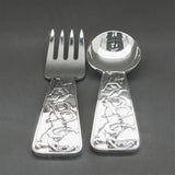 Estate Tiffany & Co. SS ABC Bears Fork & Spoon Set