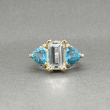 Estate Lagos SS 18 8.75ctw Topaz Caviar Cocktail Ring