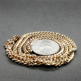 Estate 18K Y Gold 3.57mm 24” Cuban Link Chain