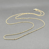 Estate 14K Y Gold 1.5mm 24” Rope Chain