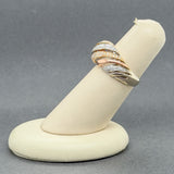 Estate 14K Tri-Color Gold 0.39ctw Diamond Ring