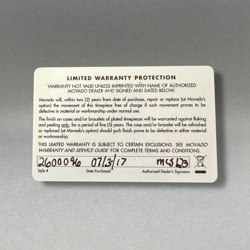 Estate Movado Series 800 Chronograph Men’s Quartz Watch Ref#260096