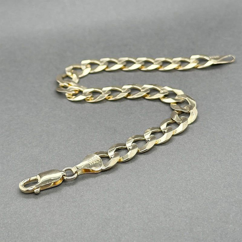 Estate 14K Y Gold 9.83mm Men’s Curb Link Bracelet