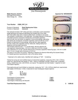 Estate 14K W Gold 7.92ctw Sapphire & 0.50ctw Diamond Bracelet