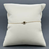 Estate 14K Y Gold 0.03ctw Diamond Circle Bracelet