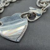 Estate Tiffany & Co. SS Heart Tag Necklace