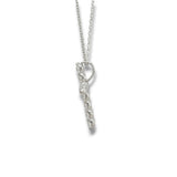 14K W Gold F/VS1 0.58ctw Lab-Created Diamond Cross