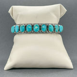 Estate SS Turquoise Southwest Cuff Bracelet