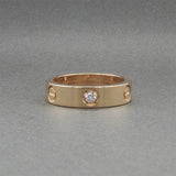 Estate Cartier 18K Y Gold Love Classic 0.22ctw Diamond Ring