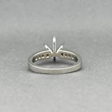 Estate 14K W Gold 0.31ctw G-H/VS2-SI1 Diamond Eng. Ring Semi-Mount
