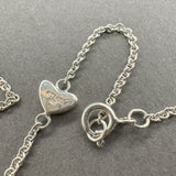 Estate Tiffany & Co. SS Heart Lariat Necklace