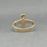 Estate 14K Y Gold Crucifix Ring