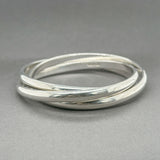 Estate Tiffany & Co. SS Triple Rolling Bangle Bracelet